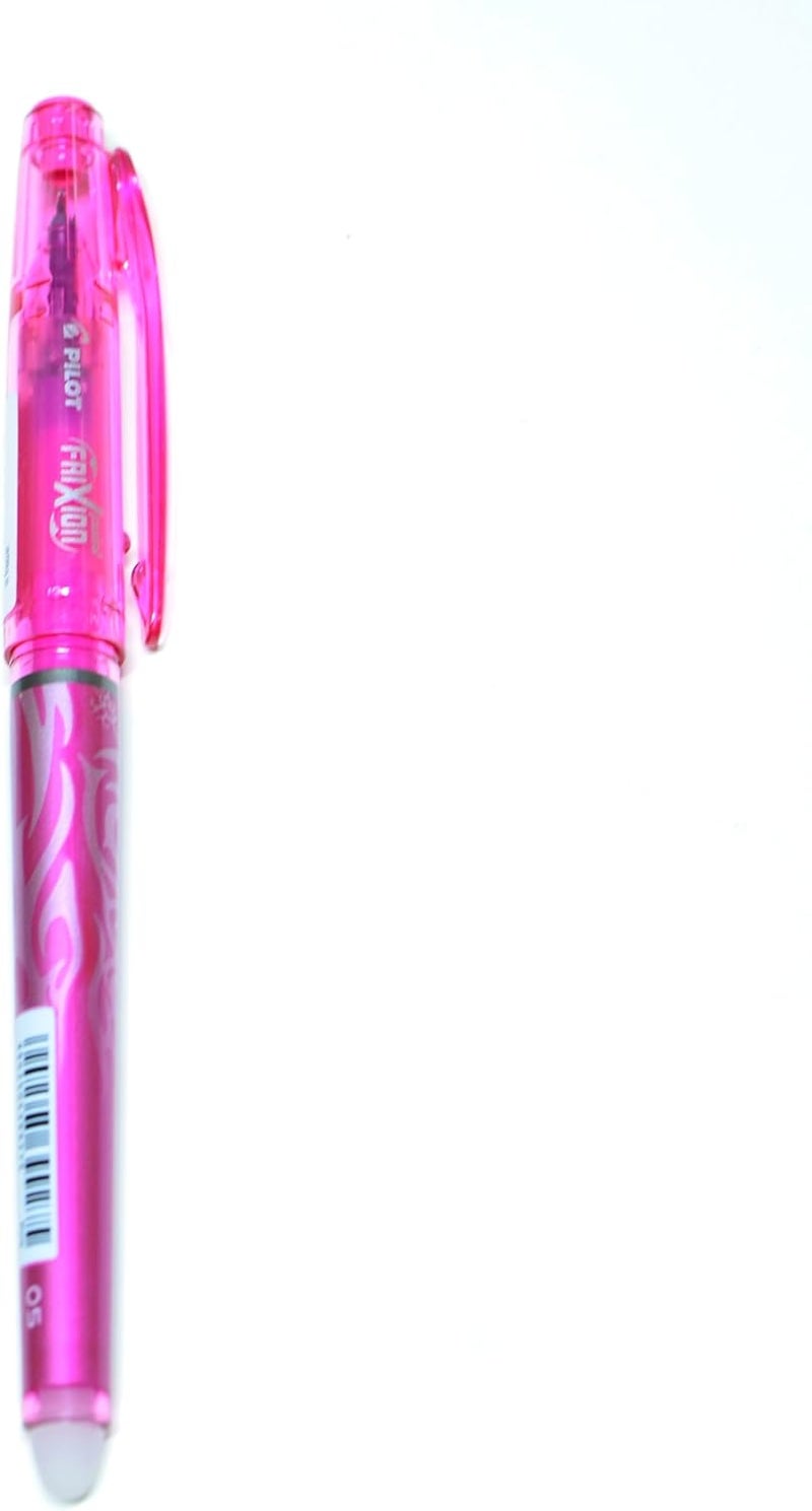 Pilot Frixion Erasable Roller Ball Pen, 0.7 mm Tip Size, Pink- Pack Of 05